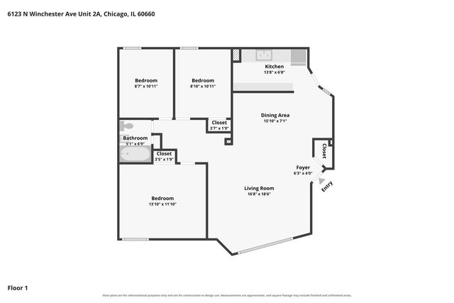 6123 N Winchester Avenue 2A, Chicago, IL 60660