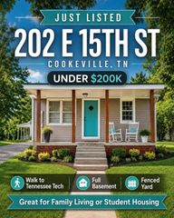 202 15th St, E, Cookeville, TN 38501