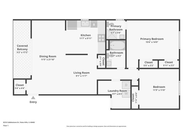 8218 Cobblestone Drive 3D, Palos Hills, IL 60465