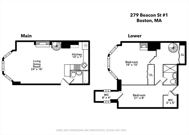 279 Beacon St 1F, Boston, MA 02116