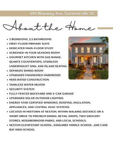 691 Blueway Avenue, Summerville, SC 29486