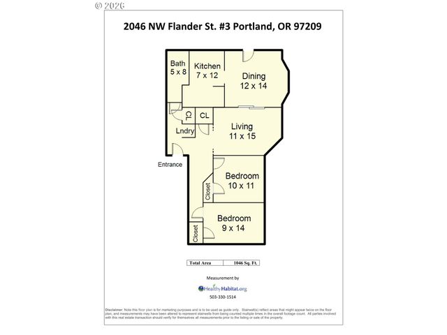 2046 Nw FLANDERS St 3, Portland, OR 97209