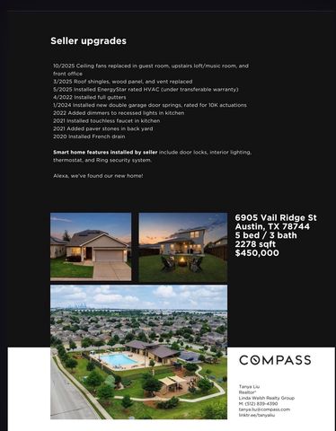 6905 Vail Ridge ST, Austin, TX 78744
