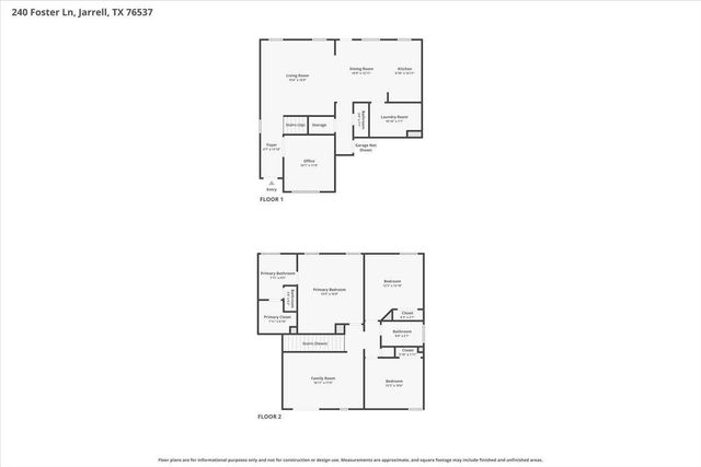 240 Foster LN, Jarrell, TX 76537
