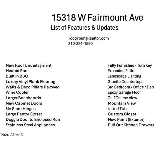 15318 W FAIRMOUNT Avenue, Goodyear, AZ 85395