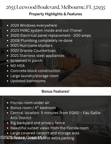 2655 Leewood Boulevard, Melbourne, FL 32935