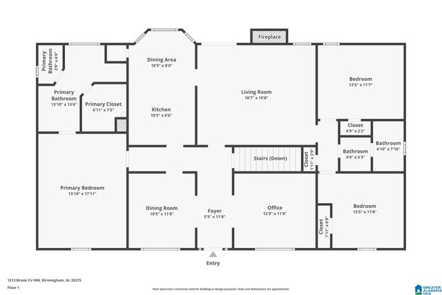 1213 BROOK CIRCLE NW, Birmingham, AL 35215