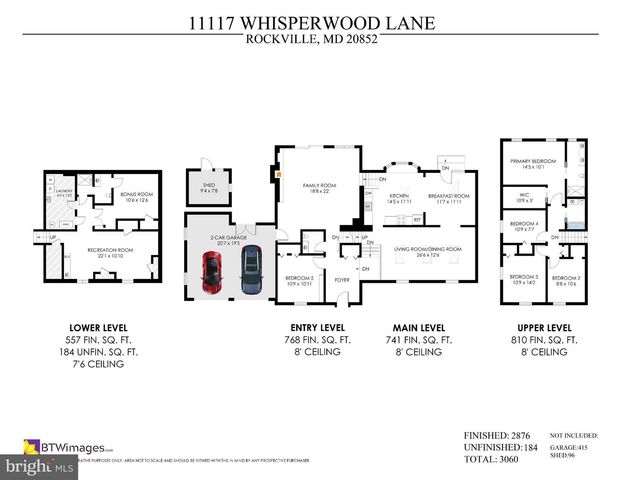 11117 WHISPERWOOD LN, North Bethesda, MD 20852