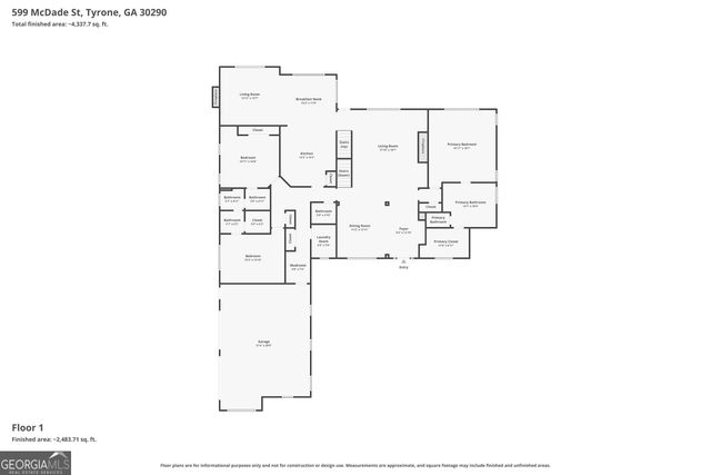 599 McDade Street, Tyrone, GA 30290