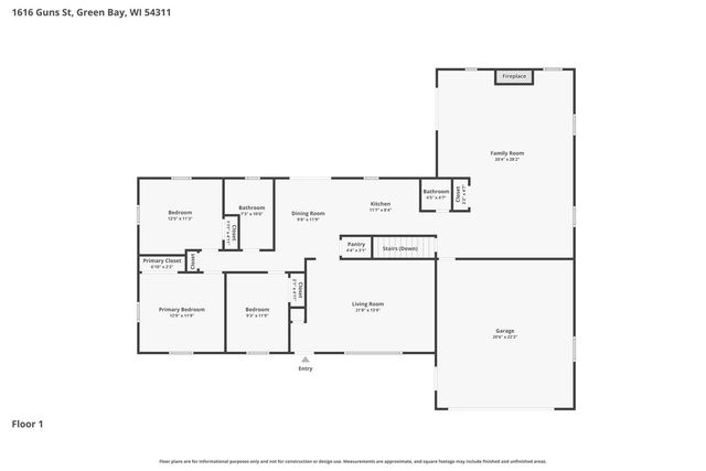 1616 GUNS STREET, Green Bay, WI 54311