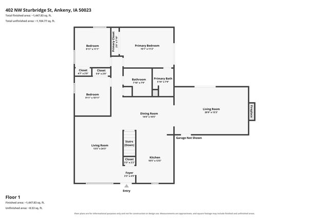 402 NW Sturbridge Street, Ankeny, IA 50023