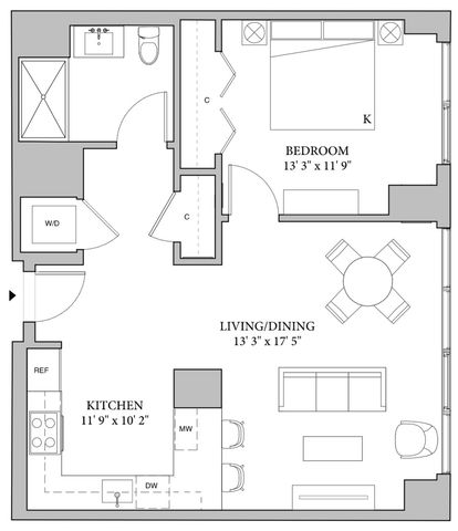 164 N Peoria Street 305, Chicago, IL 60607