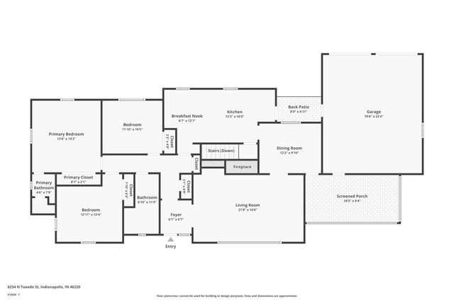 6234 N Tuxedo Street, Indianapolis, IN 46220