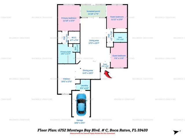 6752 Montego Bay Boulevard Unit C, Boca Raton, FL 33433