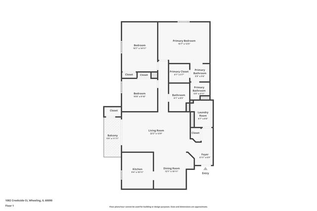 1082 Creekside Court 2B, Wheeling, IL 60090