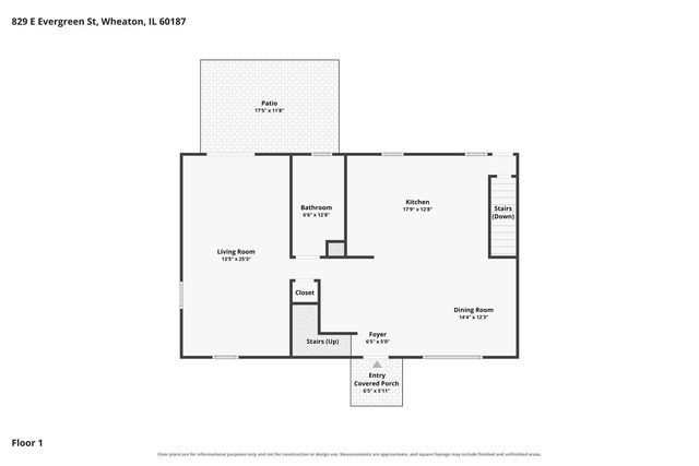 829 E Evergreen Street, Wheaton, IL 60187