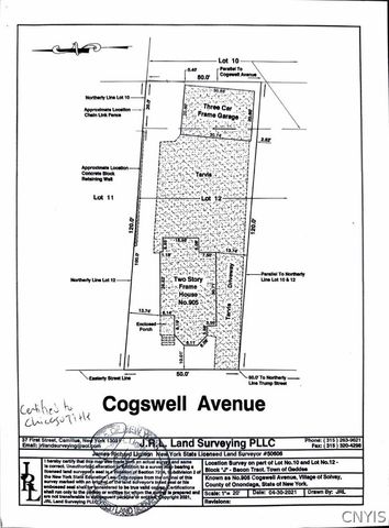 905 Cogswell Avenue, Geddes, NY 13209