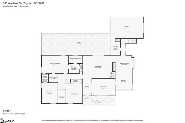306 Watkins Circle, Taylors, SC 29687