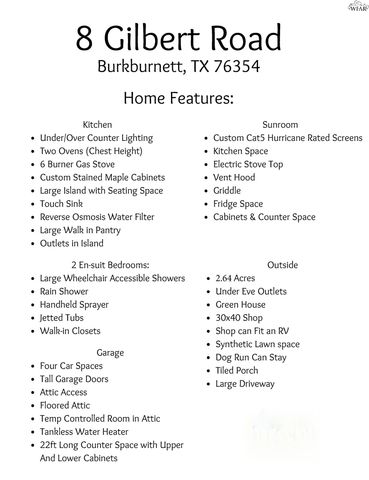 8 GILBERT ROAD, Burkburnett, TX 76354