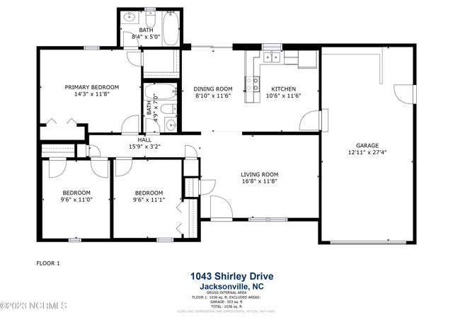 1043 Shirley Drive, Jacksonville, NC 28540