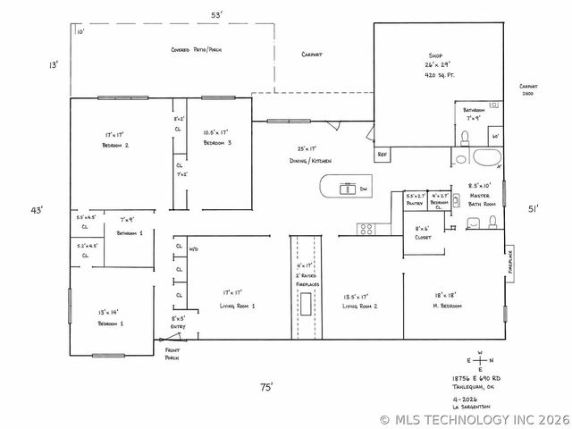 18756 E 690 Road, Moody, OK 74464