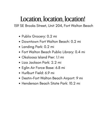 159 SE Brooks Street Unit 204, Fort Walton Beach, FL 32548