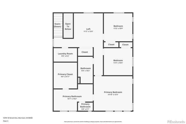 15781 W Girard Avenue, Morrison, CO 80465