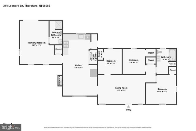 314 LEONARD, Thorofare, NJ 08086
