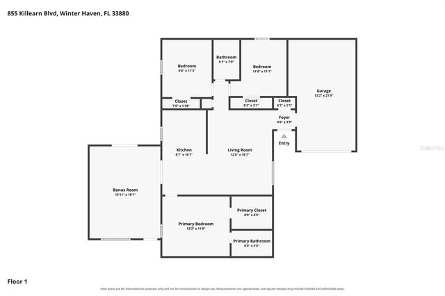 855 KILLEARN BOULEVARD, Winter Haven, FL 33880