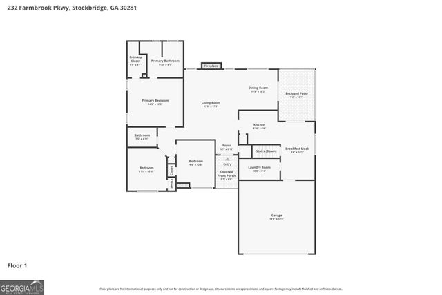 232 Farmbrook Parkway, Stockbridge, GA 30281