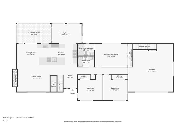 1600 Evergreen LANE, Lake Geneva, WI 53147