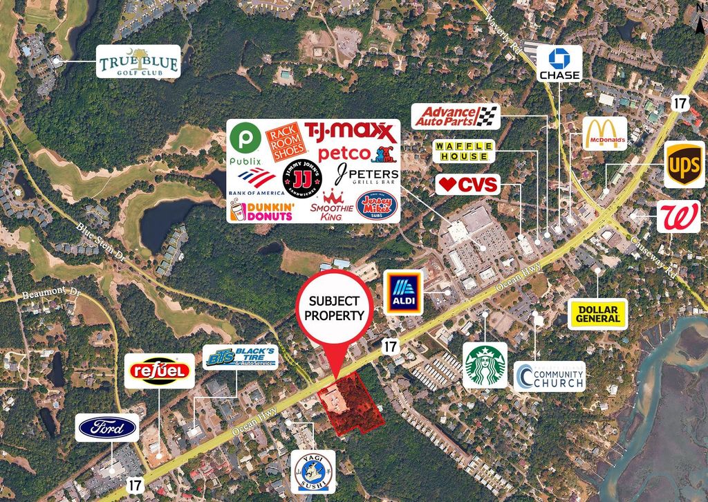 9842 Ocean Hwy., Pawleys Island, SC 29585 — exterior