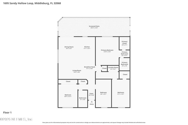 1695 SANDY HOLLOW Loop, Middleburg, FL 32068