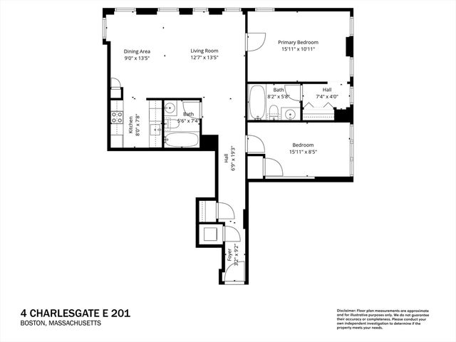 4 Charlesgate E 201, Boston, MA 02215