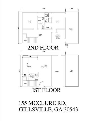 155 McClure Road, Gillsville, GA 30543
