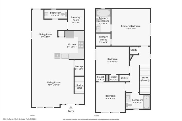 1808 Enchanted Rock DR, Cedar Park, TX 78613
