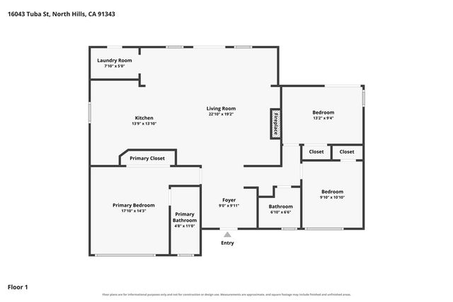 16043 Tuba Street, North Hills, CA 91343
