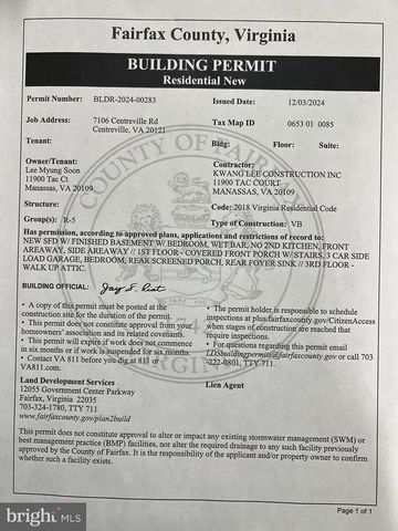 7106 CENTREVILLE RD, Centreville, VA 20121