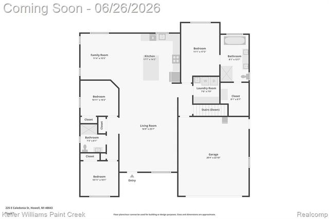 225 E Caledonia Street, Howell, MI 48843
