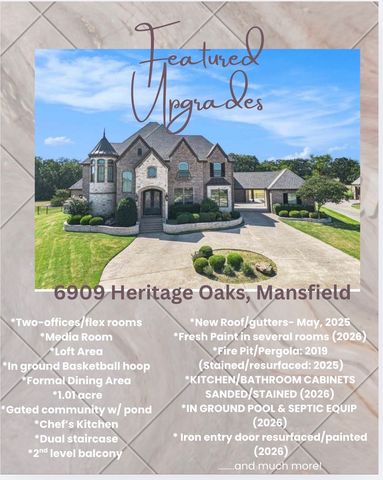 6909 Heritage Oaks Drive, Mansfield, TX 76063