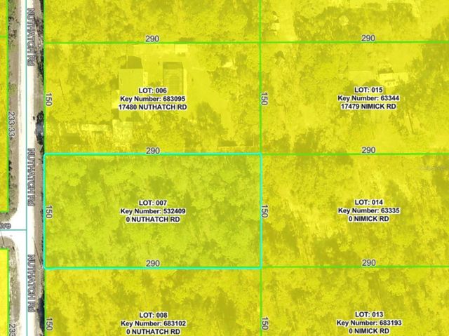 Lot 7 NUTHATCH ROAD, Weeki Wachee, FL 34614