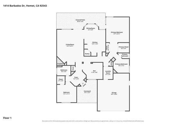 1414 Barbados Drive, Hemet, CA 92543