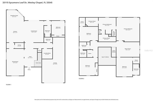 33115 SYCAMORE LEAF DRIVE, Wesley Chapel, FL 33545