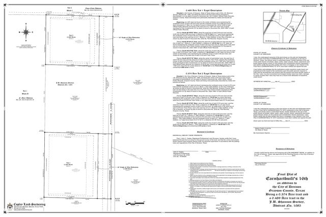 TBD Adobe Lane, Denison, TX 75020