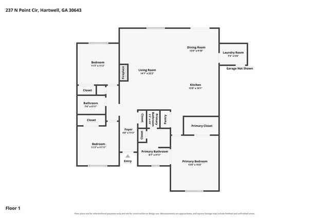 237 N Point Circle, Hartwell, GA 30643