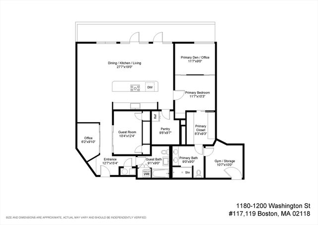 1180-1200 Washington St 117,119, Boston, MA 02118