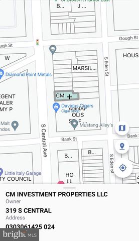 319-321 S CENTRAL AVE, Baltimore, MD 21202