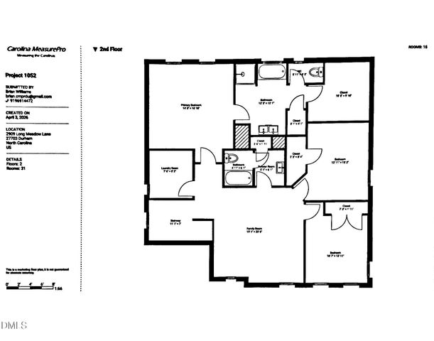 2909 Long Meadow Lane, Durham, NC 27703
