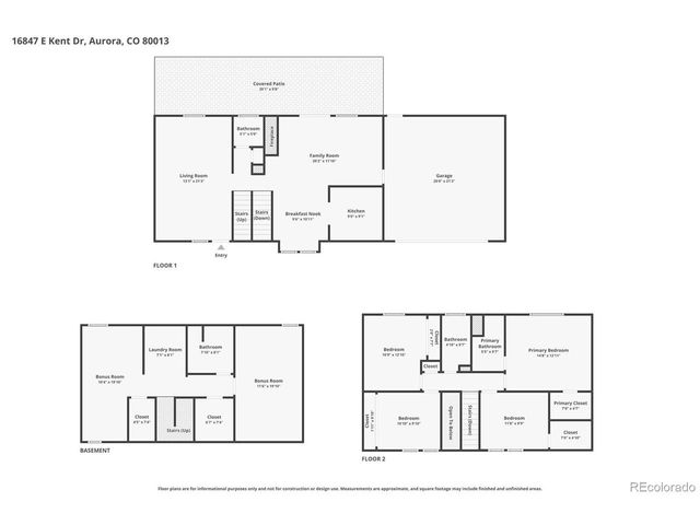 16847 E Kent Dr, Aurora, CO 80013