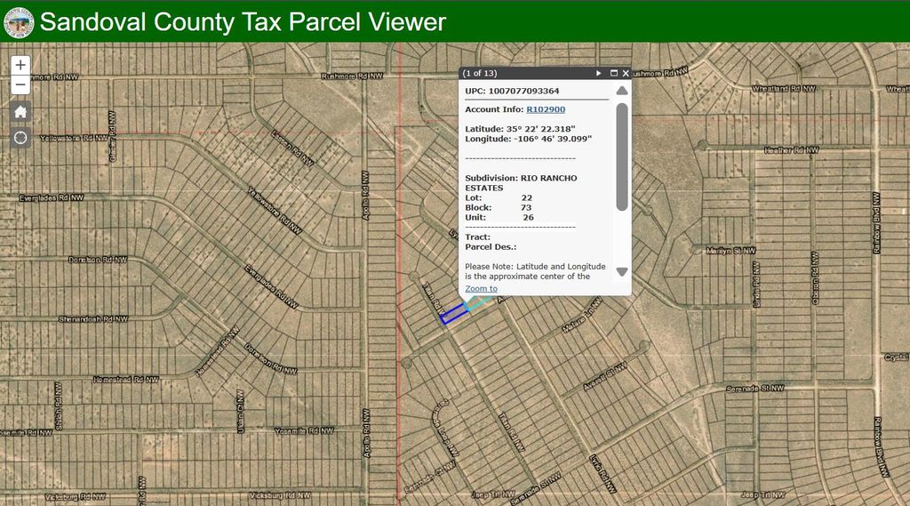 Titan Road NW, Rio Rancho, NM 87144